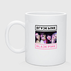 Кружка керамическая BLACKPINK Lovesick Girls, цвет: белый