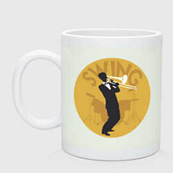 Кружка керамическая Swing, цвет: фосфор