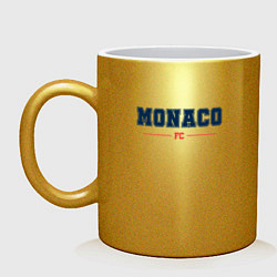 Кружка керамическая Monaco FC Classic, цвет: золотой