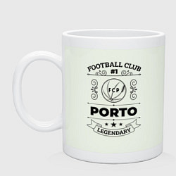 Кружка керамическая Porto: Football Club Number 1 Legendary, цвет: фосфор
