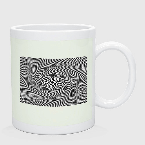 Кружка Гипнотическая спираль - оптическая иллюзия / Фосфор – фото 2