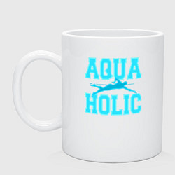 Кружка керамическая Водоголик, цвет: белый