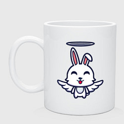 Кружка керамическая Angel Bunny, цвет: белый