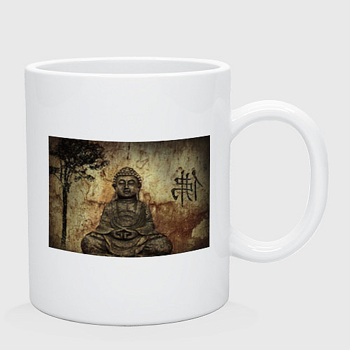Кружка Статуя Будды / Белый – фото 2