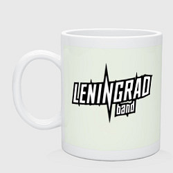 Кружка керамическая Группировка ленинград логотип, цвет: фосфор