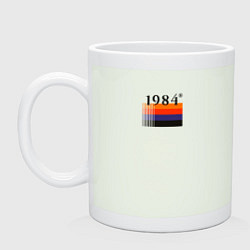 Кружка керамическая Винтажная мода 1984 года, цвет: фосфор