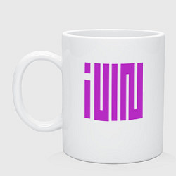 Кружка керамическая Logo I-dle, цвет: белый