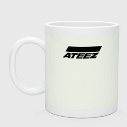 Кружка керамическая Ateez big logo, цвет: фосфор