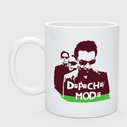 Кружка керамическая DM portrait, цвет: белый