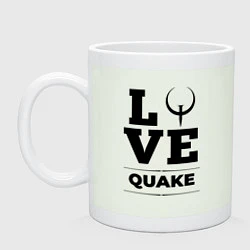 Кружка керамическая Quake love classic, цвет: фосфор