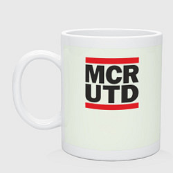 Кружка керамическая Run Manchester United, цвет: фосфор