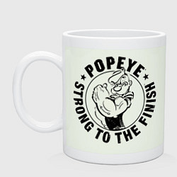 Кружка керамическая Popeye the sailor, цвет: фосфор