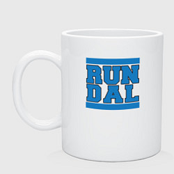 Кружка керамическая Run Dallas Mavericks, цвет: белый