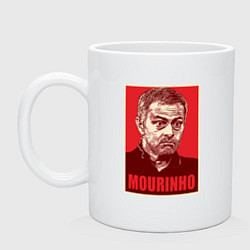 Кружка керамическая Mourinho, цвет: белый