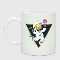 Кружка керамическая Гомер в космосе, цвет: фосфор