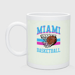 Кружка керамическая Basket Miami, цвет: фосфор