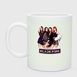 Кружка керамическая Rose Blackpink kpop, цвет: фосфор