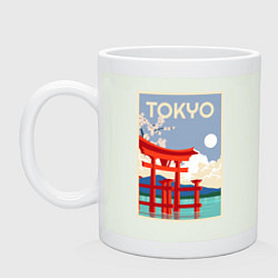 Кружка керамическая Tokyo - japan, цвет: фосфор