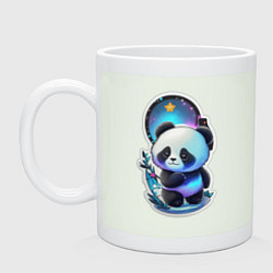 Кружка керамическая Стикер: милый панда, цвет: фосфор