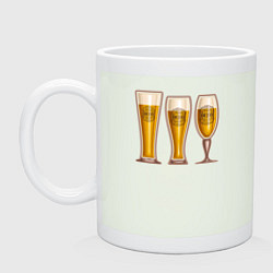 Кружка керамическая Glasses of beer, цвет: фосфор