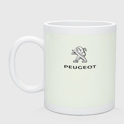 Кружка керамическая Peugeot sport auto, цвет: фосфор