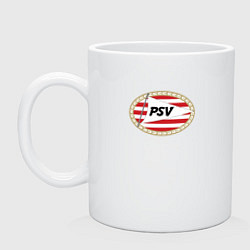 Кружка керамическая Psv sport fc, цвет: белый