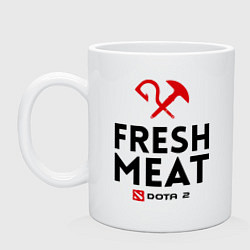 Кружка керамическая Fresh Meat, цвет: белый