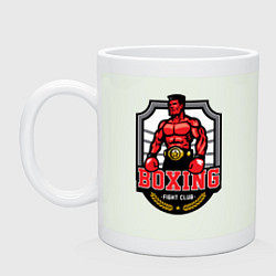 Кружка керамическая Fignt club boxing, цвет: фосфор