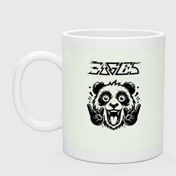 Кружка керамическая Eagles - rock panda, цвет: фосфор