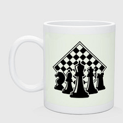 Кружка керамическая The chessboard, цвет: фосфор