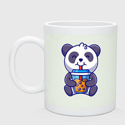 Кружка керамическая Drinking panda, цвет: фосфор