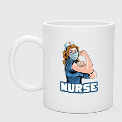 Кружка керамическая Good nurse, цвет: белый