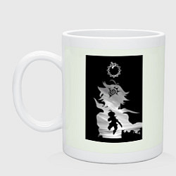 Кружка керамическая Семь смертных грехов Мелиодас, цвет: фосфор