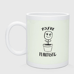 Кружка керамическая YOURE PLANTASTIC, цвет: фосфор