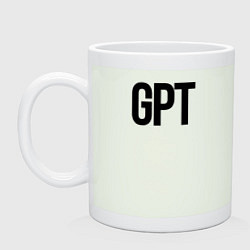 Кружка керамическая GPT, цвет: фосфор