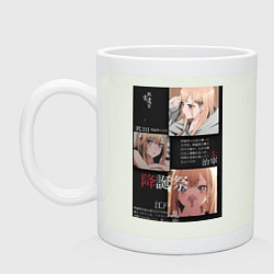 Кружка керамическая Марин Китагава коллаж, цвет: фосфор