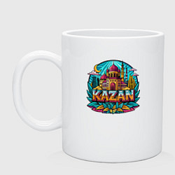 Кружка керамическая Город Казань, цвет: белый