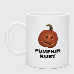 Кружка керамическая Pumpkin Dwight Kurt - офис, цвет: белый