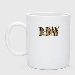 Кружка керамическая BTS Dday, цвет: белый