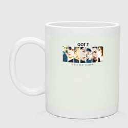 Кружка керамическая Got7 назови мое имя, цвет: фосфор