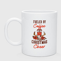 Кружка керамическая Christmas Coffee, цвет: белый