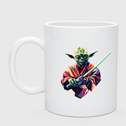 Кружка керамическая Yoda - Star Wars, цвет: белый