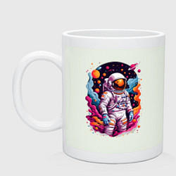 Кружка керамическая Космонавт, цвет: фосфор