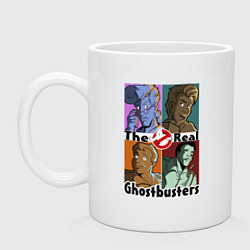 Кружка керамическая The real ghostbusters, цвет: белый