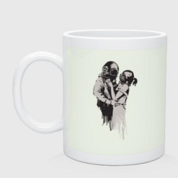 Кружка керамическая Подводная любовь, цвет: фосфор