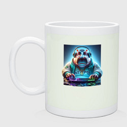 Кружка керамическая Hippo - esports player, цвет: фосфор