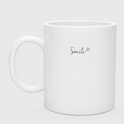 Кружка керамическая Улыбка твоего дня, цвет: белый