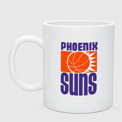 Кружка керамическая Phoenix Suns team, цвет: белый