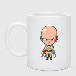 Кружка керамическая Чиби Сайтама, цвет: белый
