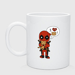Кружка Дэдпул любит котиков